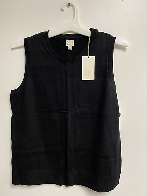 A New Day Sleeveless Top Womens Black Size Large $5.99