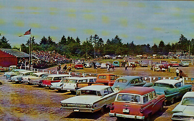 #ad Postcard Rodeo Grounds Long Beach Washington WA Old Cars UNP Unused Vintage READ $5.99