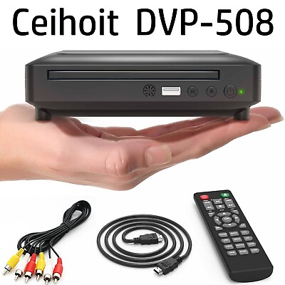 #ad Ceihoit Mini HD DVD Player DVP 508 Brand New in Box Manual amp; Remote $32.98