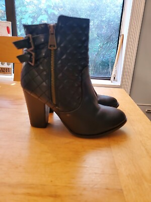 #ad Alyssa Black Boots Womens Size 6.5 $12.00