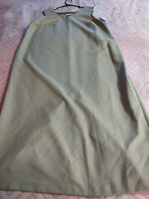 Pride And Joy Dress Long Plus Size 18W Light Green Brown Sleeveless $10.00