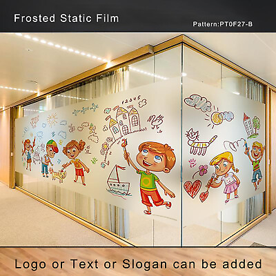 Cusotm Window Films Kid#x27;s DIY Size Film Kindergarten Children#x27;s Room Decorations $8.50