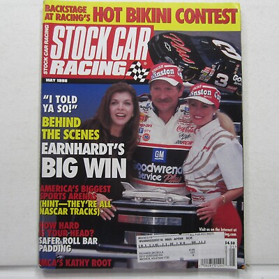 #ad Stock Car Racing May 1998 Earnhardt#x27;s Big Win Hot Bikini Contest Nascar Tracks $12.25