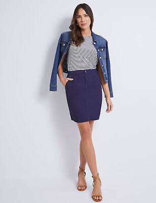 #ad Womens Skirts Midi Summer Blue Cotton Straight Fashion KATIES $14.76