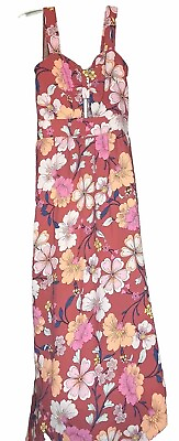 #ad Monteau Los Angeles floral maxi dress $20.00