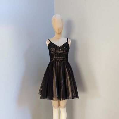 #ad Sue Wong Nocturne Black Cocktail Dress $60.00