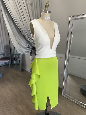 #ad Lime Green Skirt Women $150.00
