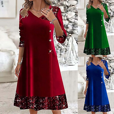 #ad Summer Maxi Dresses For Women Lightweight Stretch Polyester Travel Holiday Wear $29.88