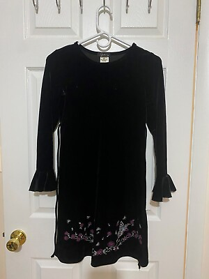 #ad Black Long sleeved Skirt 10yr old girls gently used $6.00