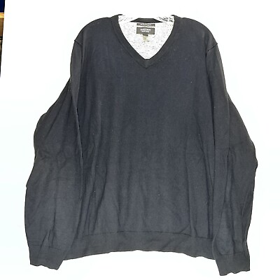 #ad Men’s Nordstrom Black V Neck Sweater XLarge $15.99