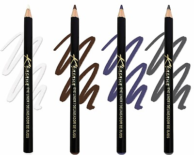 #ad Khasana Eyeliner Pencil Set of 4. Smooth Creamy Glide Long Wearing Waterproof $13.99