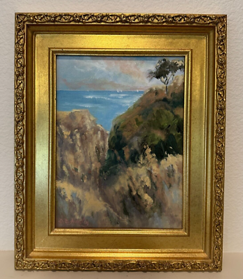 #ad Art D. David Ainsley Oil on Board 14quot; x 17quot; quot;The Cliffs from Horizon Wayquot; $329.00
