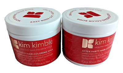 #ad Kim Kimble After Party Hair Coloring Wax RED Color Bomb 2 Jars 4.23 fl oz Each $21.99