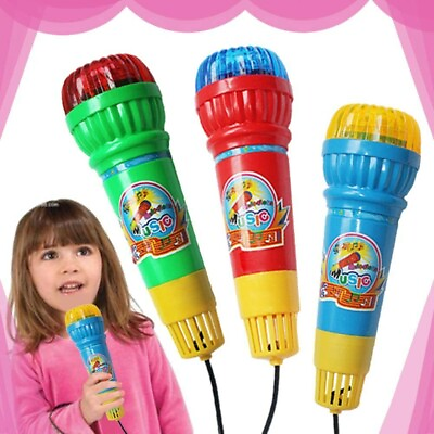 Kids Echo Microphone Pretend Toy Birthday Party Song Toy For Kids Ages 1 and Up $9.99