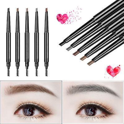 2 Pack Eyebrow Pencil Retractable Slant Tip with Brush Double end Waterproof $7.37
