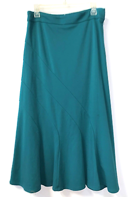 #ad Choices Women Teal Long Maxi Skirt Flare Size Small $6.94