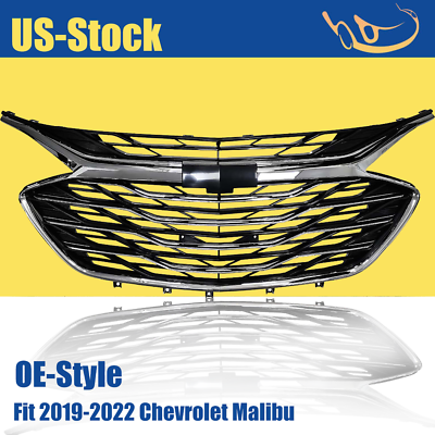 #ad #ad 3PCS Chrome Front Grille Upper Lower Grill For Chevrolet Malibu 2019 2020 2023 $95.44