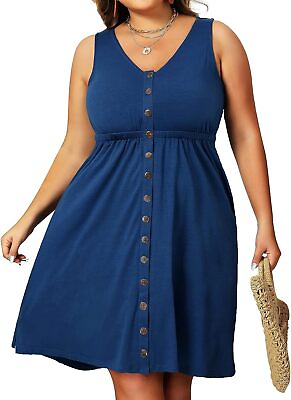 #ad Holipick Women#x27;s Plus Size Summer Dresses for Women Casual Dress with Pockets A $204.16