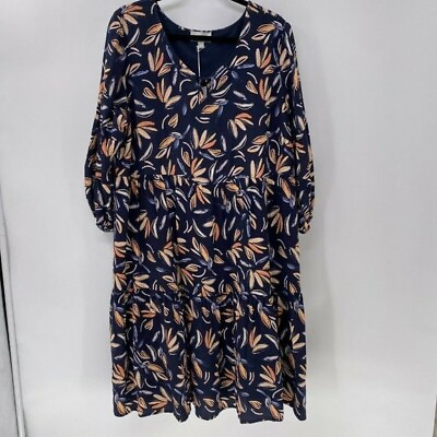 #ad #ad Ryllace peasant boho dress plus sz 16 NWT Navy floral $18.40