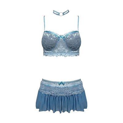 #ad Womens Bra And Panties Set Mini Skirt Lingerie Set Victoria Sexy G String Secret $13.66