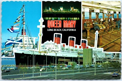 Postcard Queen Mary Long Beach California $8.15
