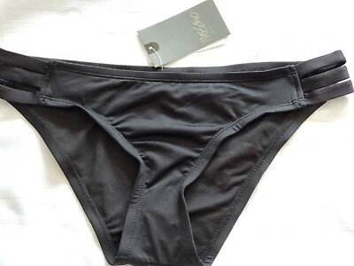 #ad Mossimo Nordstrom Side Strap Hipster Black Bikini Bottom Womens Size:Small $25.71