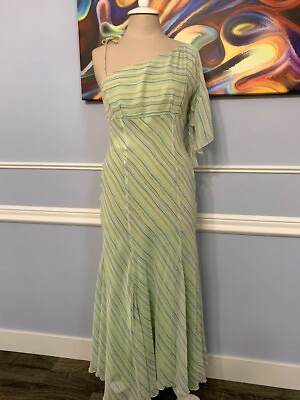 #ad Express Multicolor Green Maxi Dress Size 7 8 SKU805212 $44.00