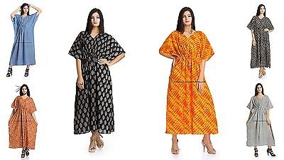 New women Hippie Boho Caftan Kimono Sleeve Kaftan Cocktail Maxi Dress Plus Size $31.99