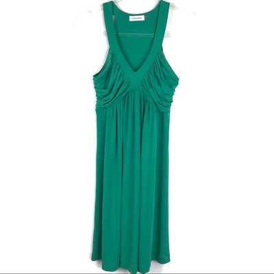 #ad Calvin Klein Green Cocktail Dress Size 4 Party Dress $14.99