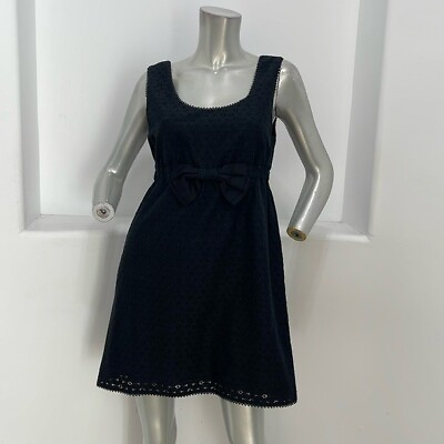 Juicy couture Sleeveless Fit amp; Flare Lace Floral Cocktail Black Summer Dress 6 $50.00