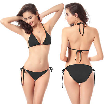 #ad #ad Sexy Women Micro Mini Bikini set Push Up Bra Swimwear Swimsuit Bathing Beachwear $16.19