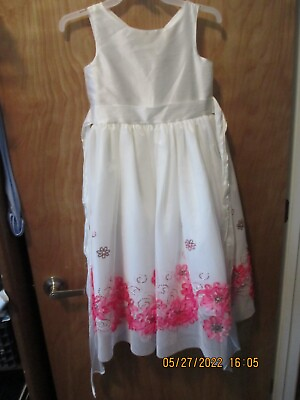 #ad GIRLS CHIC BABY SIZE 8 DRESSY DRESS SPECIAL EVENT WEDDING EASTER $17.99