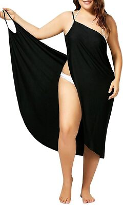 #ad Womens Cover Ups Beach Spaghetti Strap Sarongs Beach Backless Wrap Midi Dresses $54.98