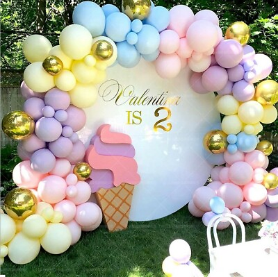 Wedding Macaron Pastel Balloon Arch Garland Kit Baby Shower Birthday Party Decor $10.98