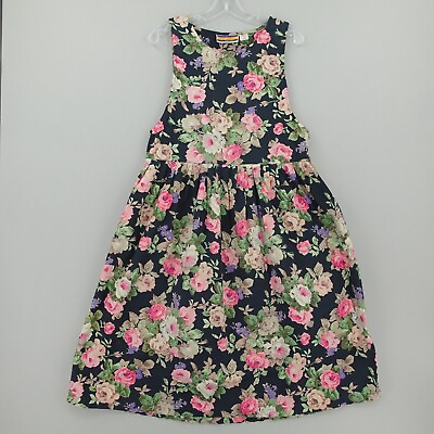 Bryn Connelly Maxi Dress Petite Small PS Blue Pink Floral Sleeveless Cottagecore $49.99