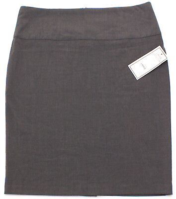 #ad #ad Fashion Collection Pencil Straight Skirt Charcoal Gray Size Large Career Work $18.89