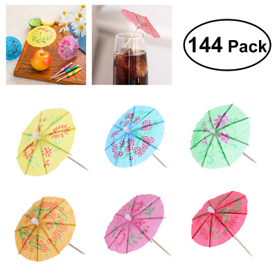 #ad 144pcs Mini Drink Umbrella Cocktail for Parties $13.59