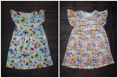 #ad NEW Boutique Winnie the Pooh Sleeveless Girls Dress $6.99