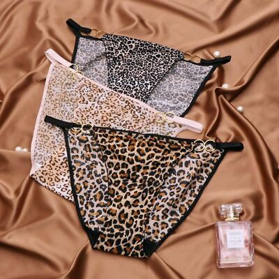 #ad #ad 3Pack Girls Bikinis Leopard Milk Silky Underwear Panties Students Youth Knickers $13.50