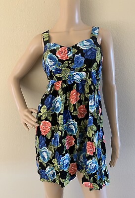 #ad Gently Worn Forever 21 Multicolor Floral Sleeveless Mini Dress Sz M $10.00