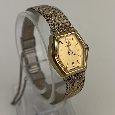 #ad #ad Vintage Seiko Ladies Watch 1968 Cocktail Petite Manual Wind Gold Dress Mesh $39.87