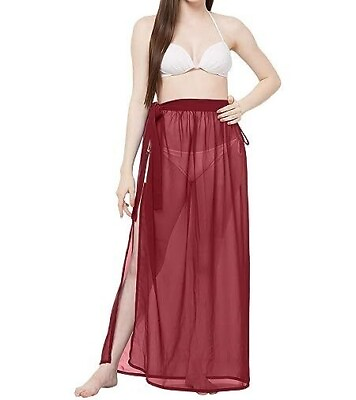 #ad Women#x27;s Stylish Beachwear Swimsuit Coverup Skirt Wrap Sarong Dress Free Size $14.72