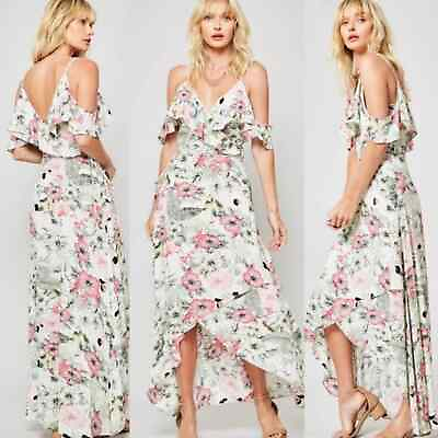 #ad NWT Floral Maxi Boho Summer Dress $53.00