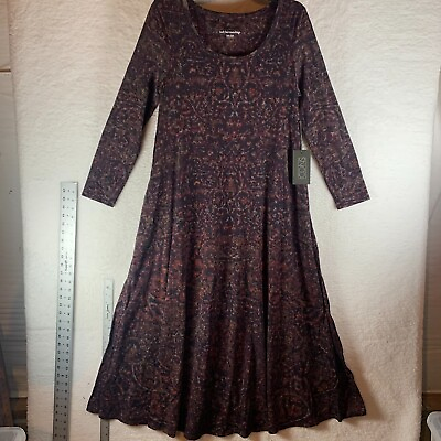#ad Soft Surroundings Women#x27;s Icon Santiago Long Sleeve Maxi Dress Petite S NWT 8932 $55.00