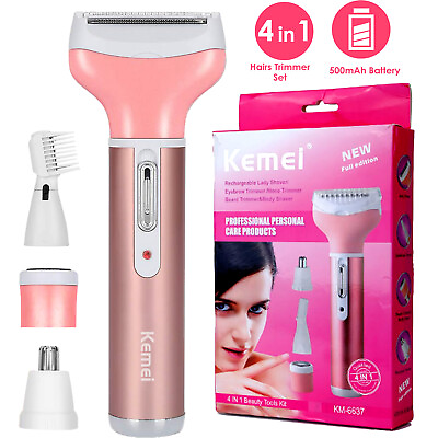 #ad 4 in 1 Women Electric Shaver Razor Wet Dry Trimmer Rechargeable Hair Leg Removal $15.25