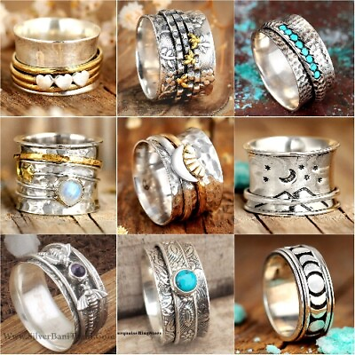 Simple 925 Silver Rings for Women Handmade Ring Wedding Party Jewelry Size 6 11 C $3.67