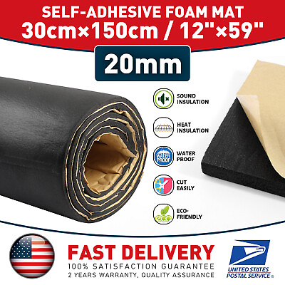 #ad Neoprene Adhesive Foam Rubber Sheet 20MM Thick X 12 Wide X 59 Long DIY Gaskets $20.99