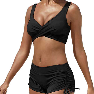 Swimsuit Set Wireless Bright Color Comfort Stretch Bikini Set Polyester $18.65