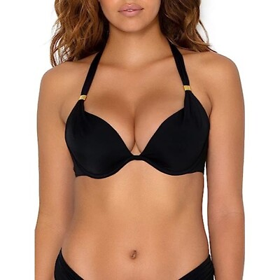 NWT Smart Sexy Bikini Top 34C Swim Secret The Hottie Halter SA1005 $5.95