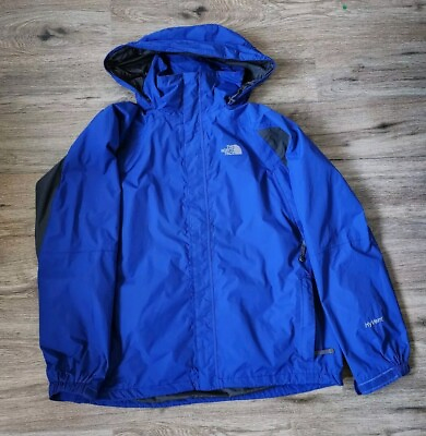 #ad THE NORTH FACE HYVENT BLUE JACKET WITH HIDDEN HOOD MEN#x27;S SIZE XL $33.00